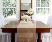 Burlap Table Runner - Hand Knotted