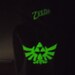 Limited Item white GLOW IN DARK Legend of Zelda zip up hoodie adult