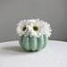 Upsala Ekeby Mint Green Lobed Pottery Vase, Swedish Modern Ceramic Pastel
