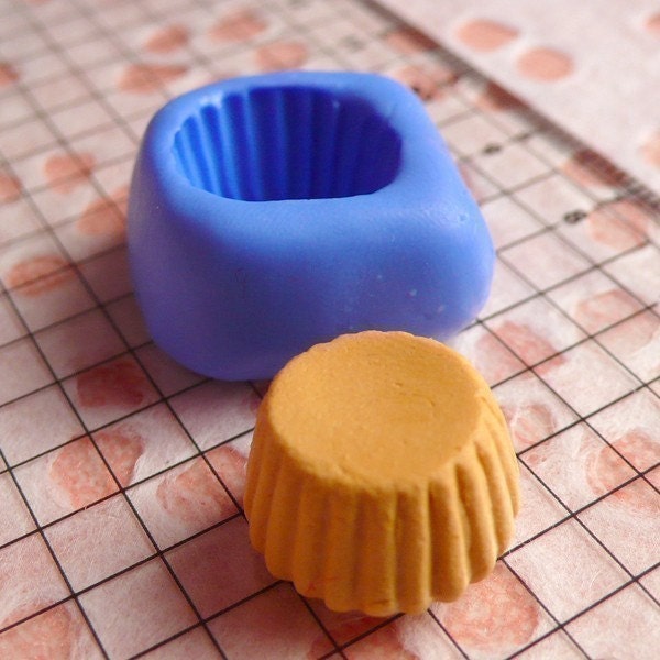 Cupcake Tart Bottom 14mm Silicone Mold Flexible Mold Decoden Kawaii Miniature Sweets Mold Fimo Polymer Clay Jewelry Cabochon Charms Resin