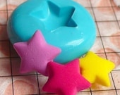 Star (10mm) Silicone Flexible Push Mold - Miniature Food, Sweets, Jewelry, Charms (Clay, Fimo, Resins, Gum Paste, Fondant)