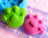 Paw Flexible Silicone Mold 25mm Kawaii Baby Shower Mini Cupcake Topper Mold Fimo Polymer Clay Mold Fondant Gumpaste Scrapbooking Mold