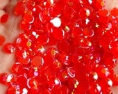 5mm Acrylic AB Rhinestones / Round Jelly Rhinestones (Acrylic / Red) (100pcs) RHAC502