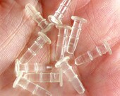 Earphone Jack Deco / Dust Cap Deco / Earphone Plug Pin Deco / Charm Connector-Smart phone IPhone Decoration (10pcs) (Clear/Transparent) EJ03