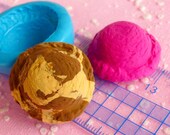 Ice Cream Scoop Mold 27mm Flexible Mold Silicone Mold Decoden Mold Miniature Sweets Cell Phone Deco Mold Kawaii Jewelry Cabochon Charms Mold