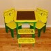 Childrens Sunflower Table and Chairs with Matching Step Stool