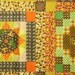 Retro Faux Quilted Vintage Tablecloth Fabric - 1 1/2 yard (30 x 54)