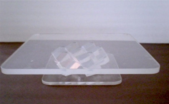 Modern Lucite Cake Stand