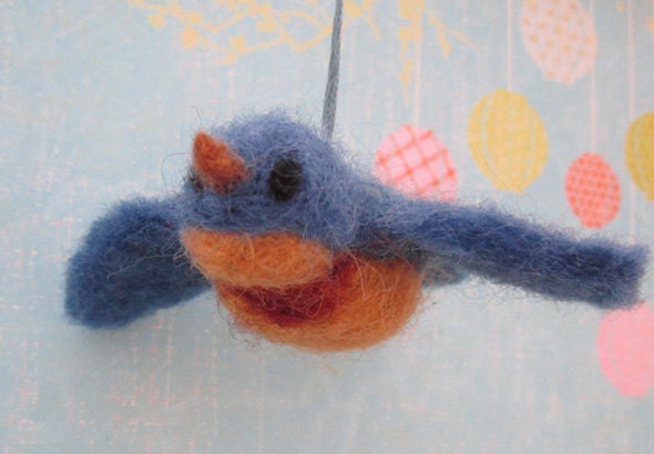 Little Bluebird-Neede Felted