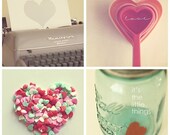 LOVE photo postcard set, hearts, love, save the date, i love you, rsvp, wedding
