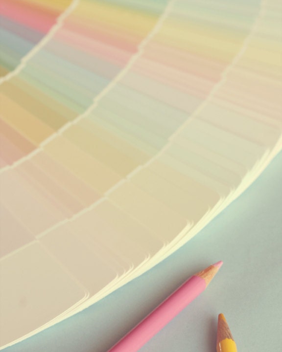 colors, pencils, art, 8 x 10 photograph, home decor, chrildrens wall art, blue