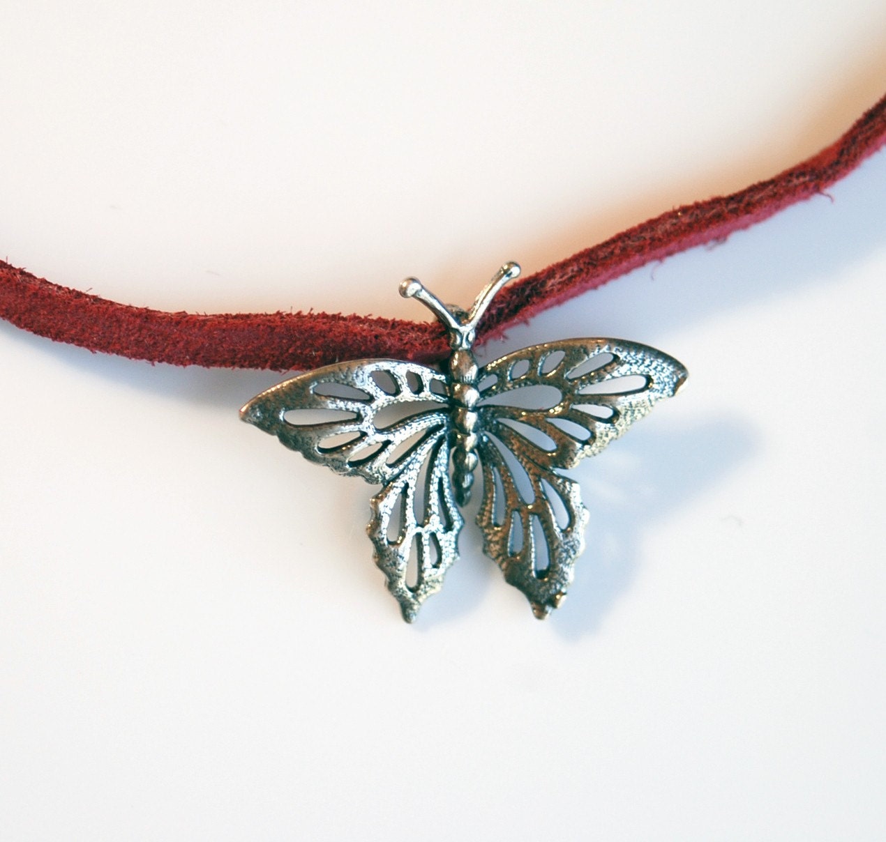 butterfly choker necklace