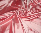 Baby Pink and Rose Pink iridescent 100% Shantung silk yardage By the yard 55" wide