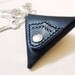 Leathinity -  Oxford Style Black Leather Coin Case w/ Keychain