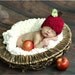 Little Knit Apple Hat, Newborn thru Toddler
