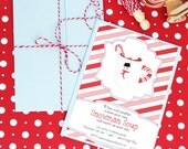 Snowman Soup / Hot Chocolate Printable Invitation - SALE