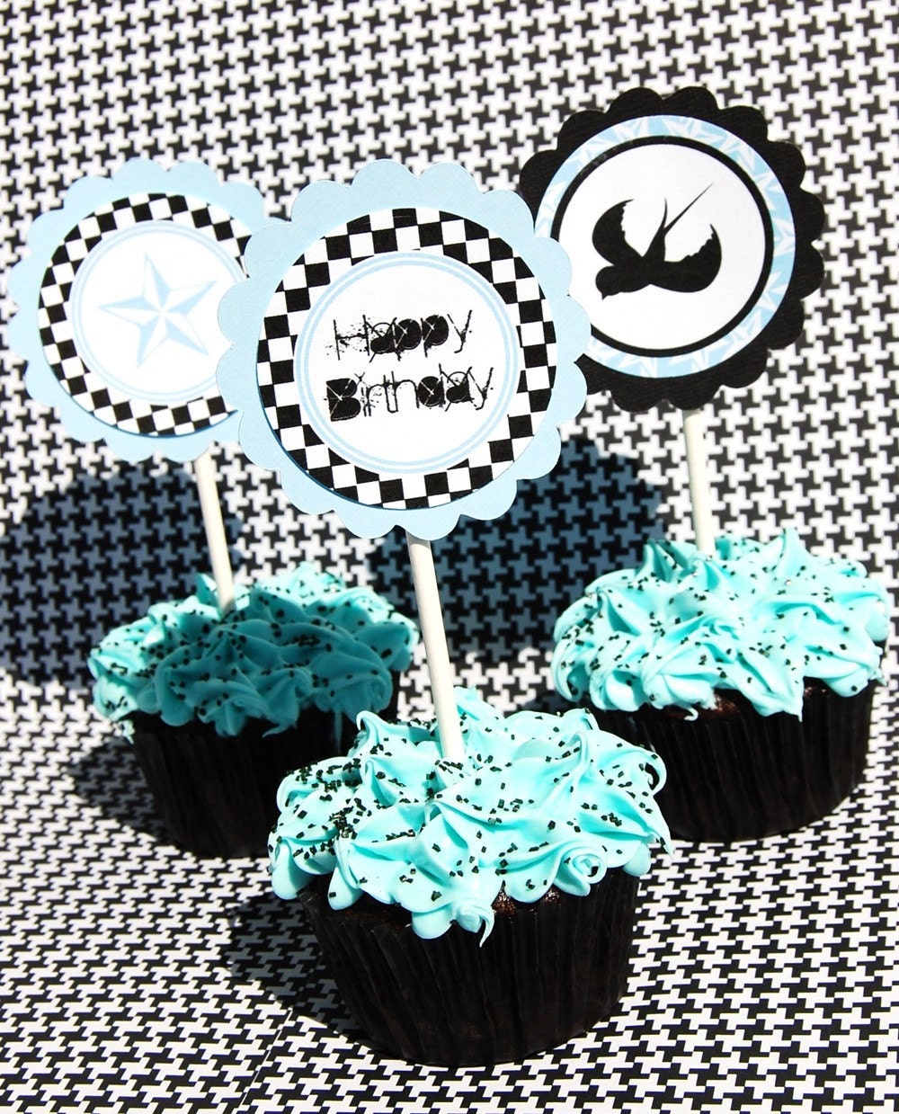 Punk Boy Printable Party Circles Il_570xn
