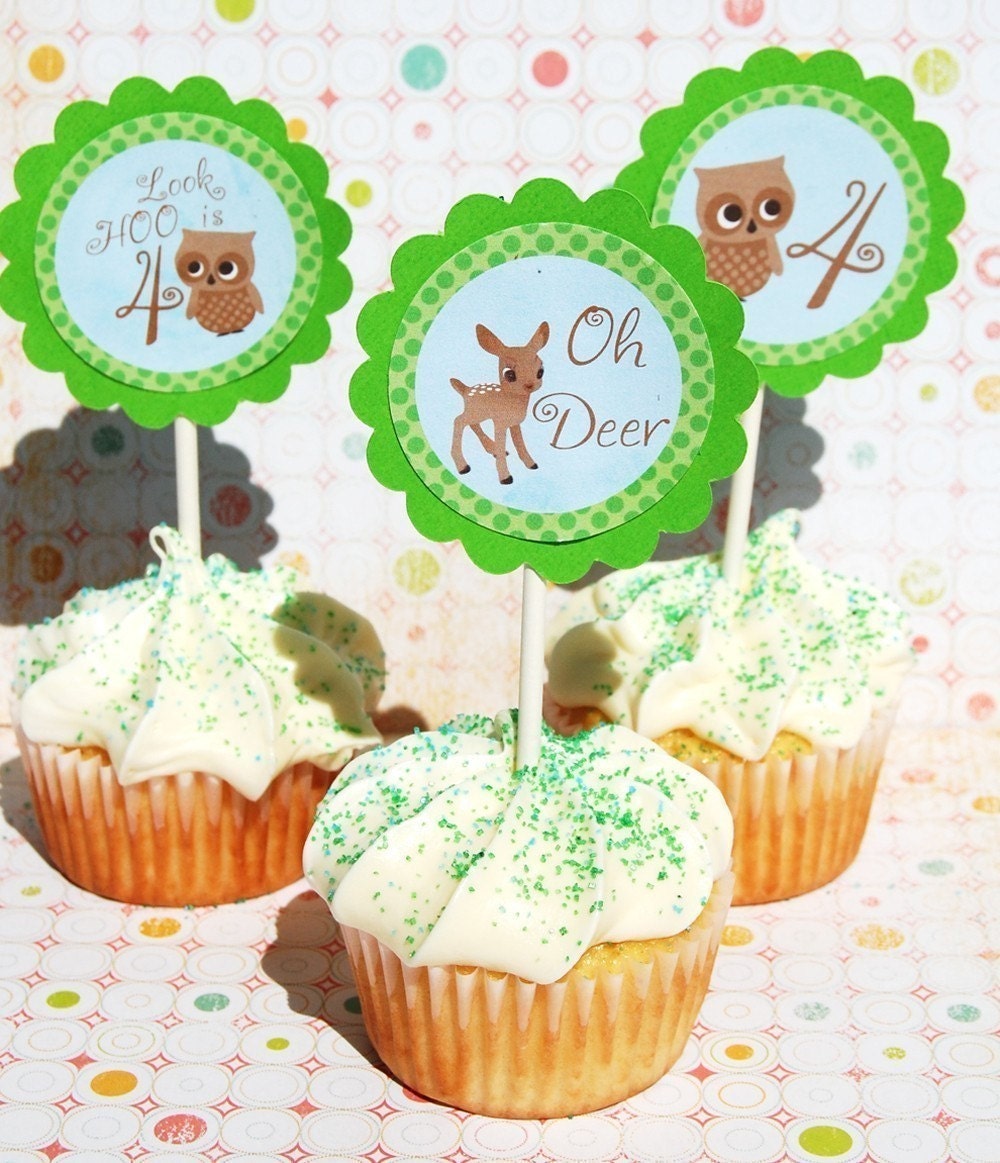 Oh Deer Woodland Friends Party Circles Il_570xn