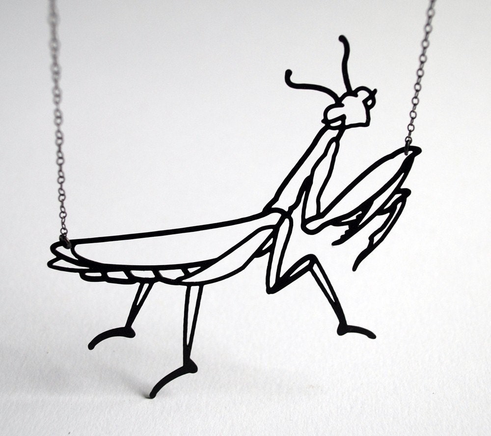 NEW Praying Mantis Necklace
