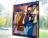 Lucky Sevens Stained Glass Panel