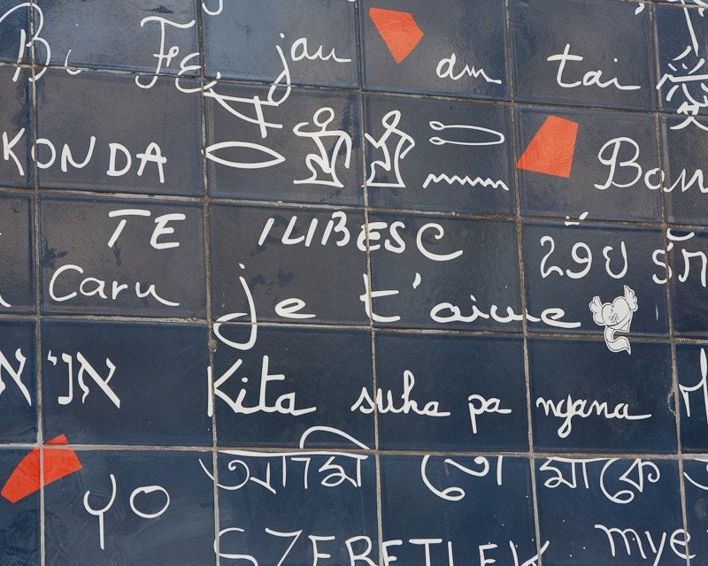 Je t'aime (I Love You) -  8x10 Open Edition Color Photograph