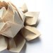 Origami Lotus Flower Decoration or Favor // made from hand-printed dragonfly art paper