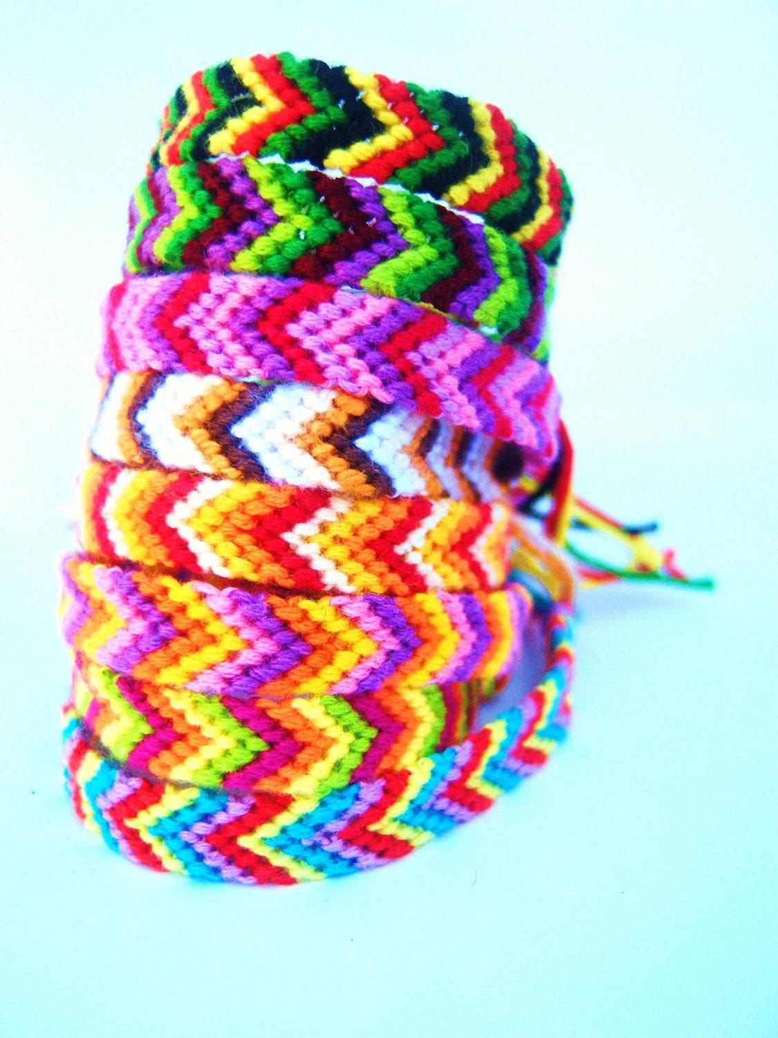 L.A. Raised-8 String Arrows-multi colored Bracelets