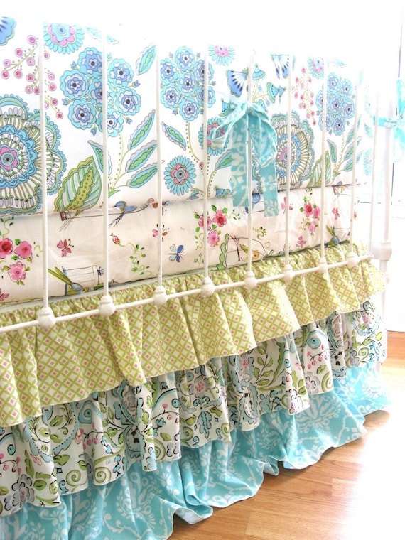 Leanika Ruffle Custom Crib Bedding- 50% Deposit for Katie