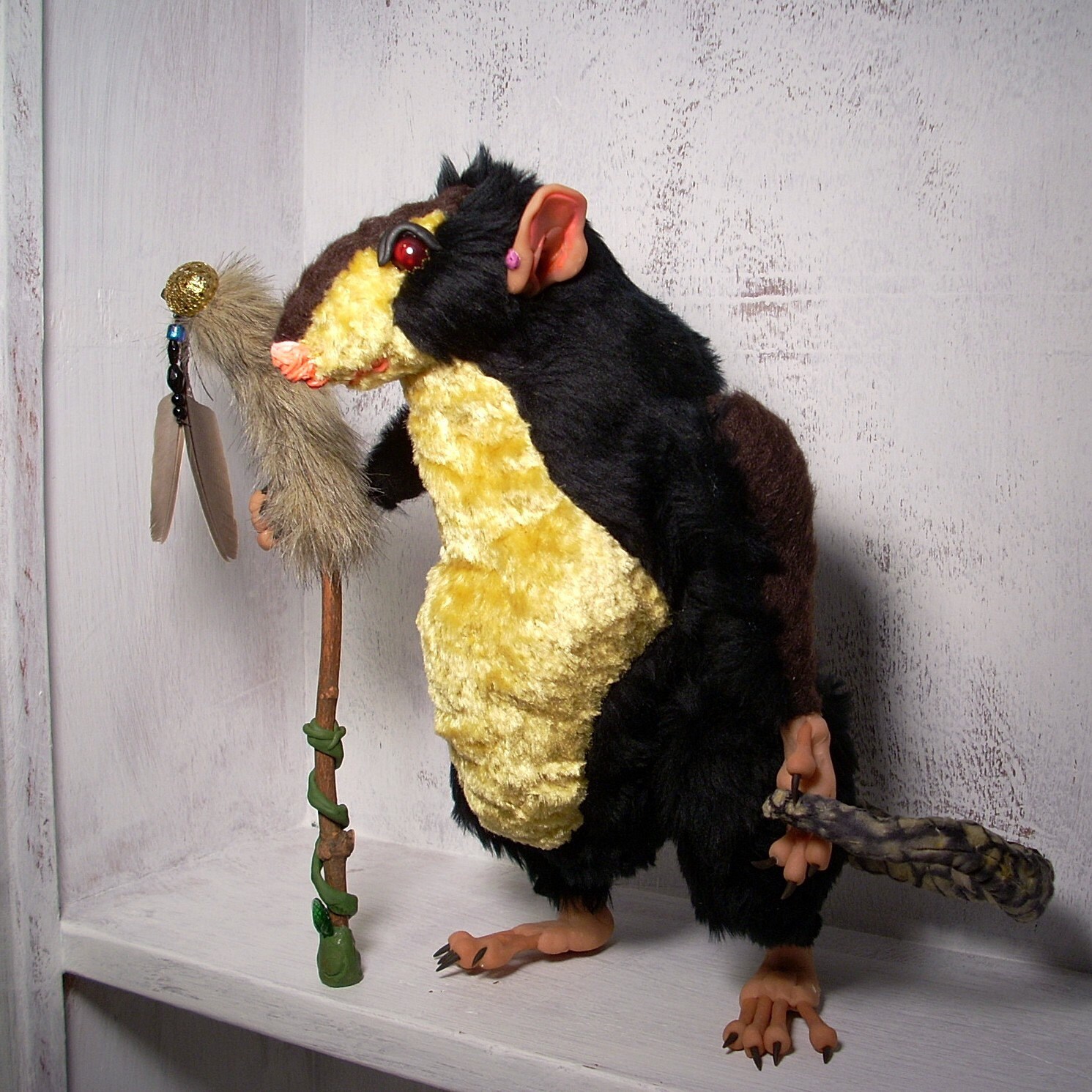 Rat Medicine Man OOAK Character Doll SALE