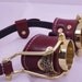 Steampunk Goggles Victorian Theatrical Goth Industrial Brass LARP BROWN  - Exclusively from Steampunkdesign
