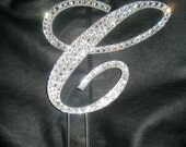 Swarovski Crystal Letter C Cake topper