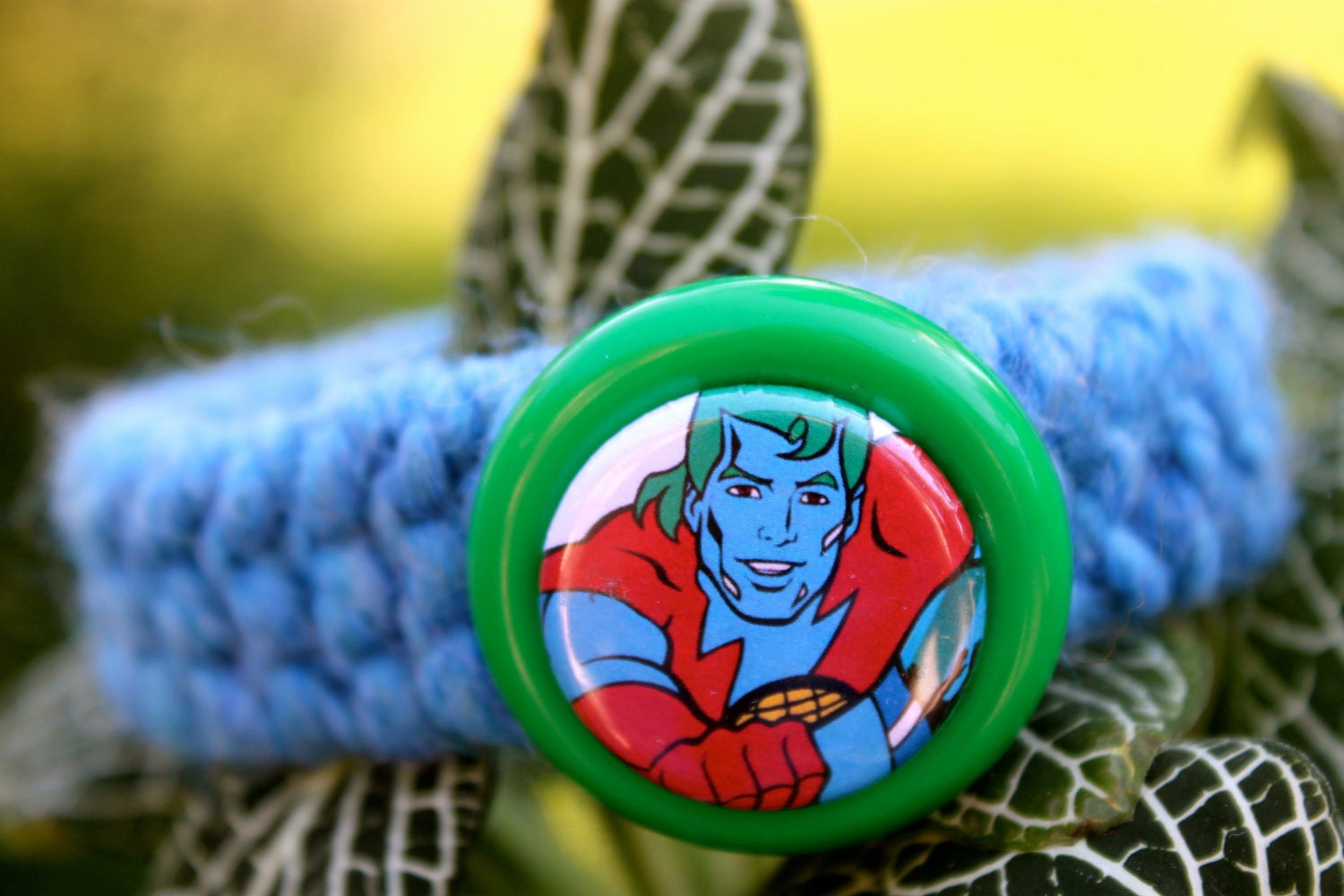 Retro Captain Planet Kitty Cat Collar