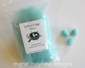 ROVING. Small Pack of Robin's Egg Blue Roving