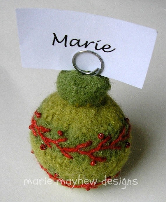 PATTERN-BOOKLET. A Knit & Felt Wool Holiday Ornaments Pattern