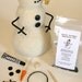 SNOWMAN KIT. Wool Snowman Materials Kit.