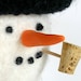 SNOWMAN KIT. Wool Snowman Materials Kit.