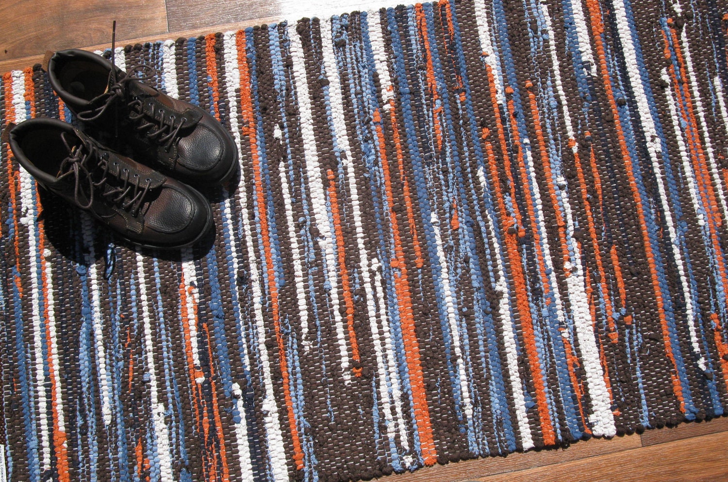 Handwoven Rug - Recycled Sweaters
