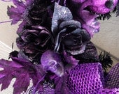 Fabulous All That Glitters Purple Halloween Wreath