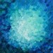 RESERVED for SH. abstract painting, surfacing, in aqua, ultramarine, turquoise and blue-greens