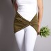 Olive Green Cover up Skirt for Leggings // Tube Bra Top // Belt or Scarf // MIRACLE TWIST// Size XLarge // Jersey