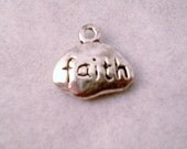 ADD A CHARM - Faith Charm, Silver Color, Make your spoon bracelet unique
