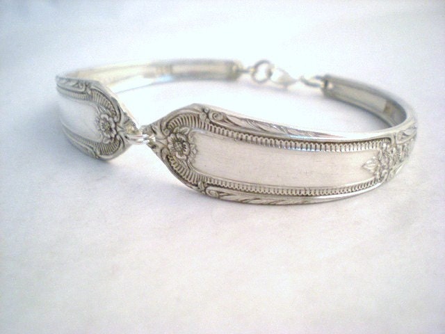 COTILLION 1937 - Spoon Bracelet Vintage Upcycled Silverplate - Silverware Jewelry