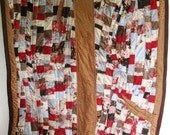 Patchwork Quilt Abstract Geometric Modern Wall Contemporary Free U.S. Shipping - Size 33 x 61
