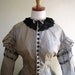 Civil War Reenactor Reproduction Silk Taffeta Victorian Day Dress Free U.S. Shipping- Size L