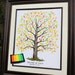 Personalized Wedding Gift Fall Wedding Guest Book Alternative Hand drawn Wedding Guest book Fingerprint Tree ink pad thumbprint ink foliage