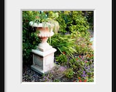Photographic print 5x5 - RAMBLING COTTAGE GARDEN nostalgic, ethereal, color enanced