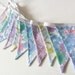 Bunting in Vintage Sheet Florals - Banner - Garland for Parties - Weddings