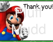 Mario Thank You Note DIY Printable