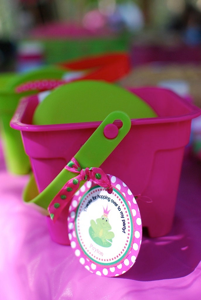 Frog Princess DIY Printable Favor Tags