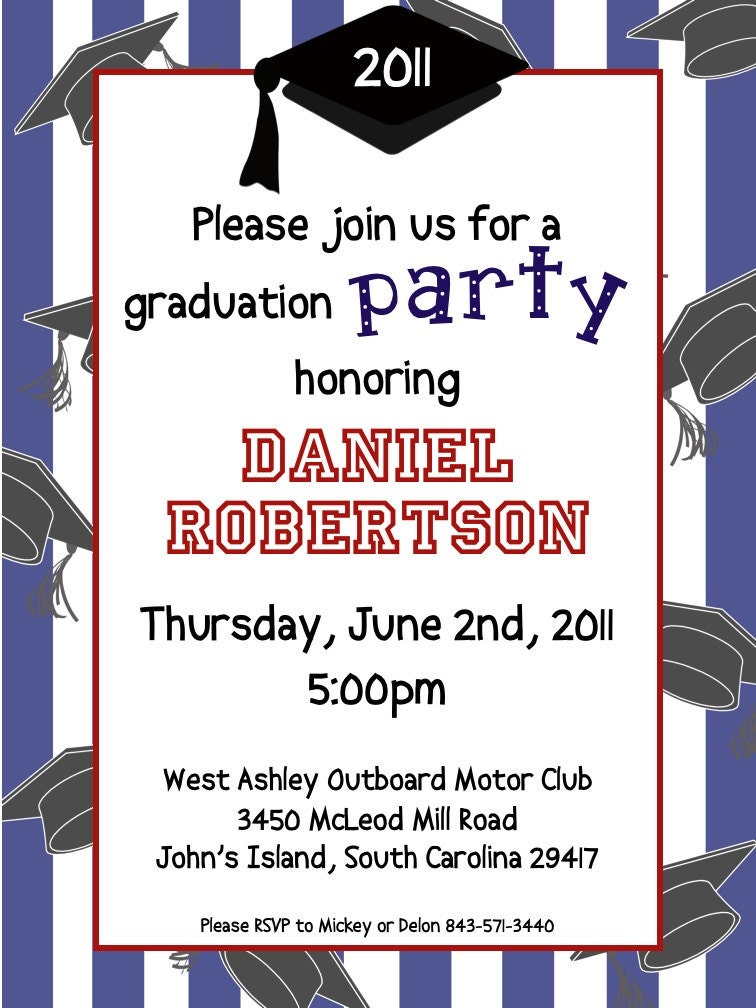 Graduation DIY Printable Invitation
